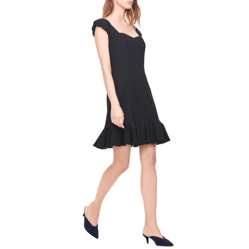 Rebecca Taylor Cap Sleeve Stretch Texture Dress - Picture 2 of 10